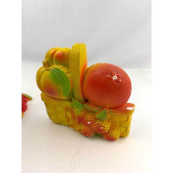 VTG 1970s Miller Studios Chalkware Fruit and Vegetable Basket Wall Hangings - Picture 16 of 16